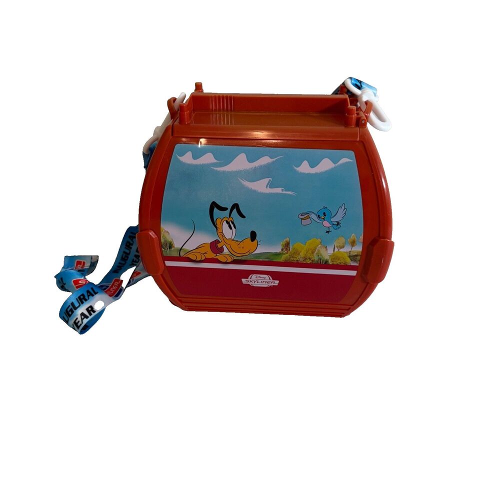 Disney Skyliner Popcorn Bucket Red Cartoon Chip & Dale Mickey Pluto Minnie